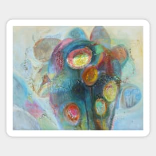 Cactus Flower Art Magnet